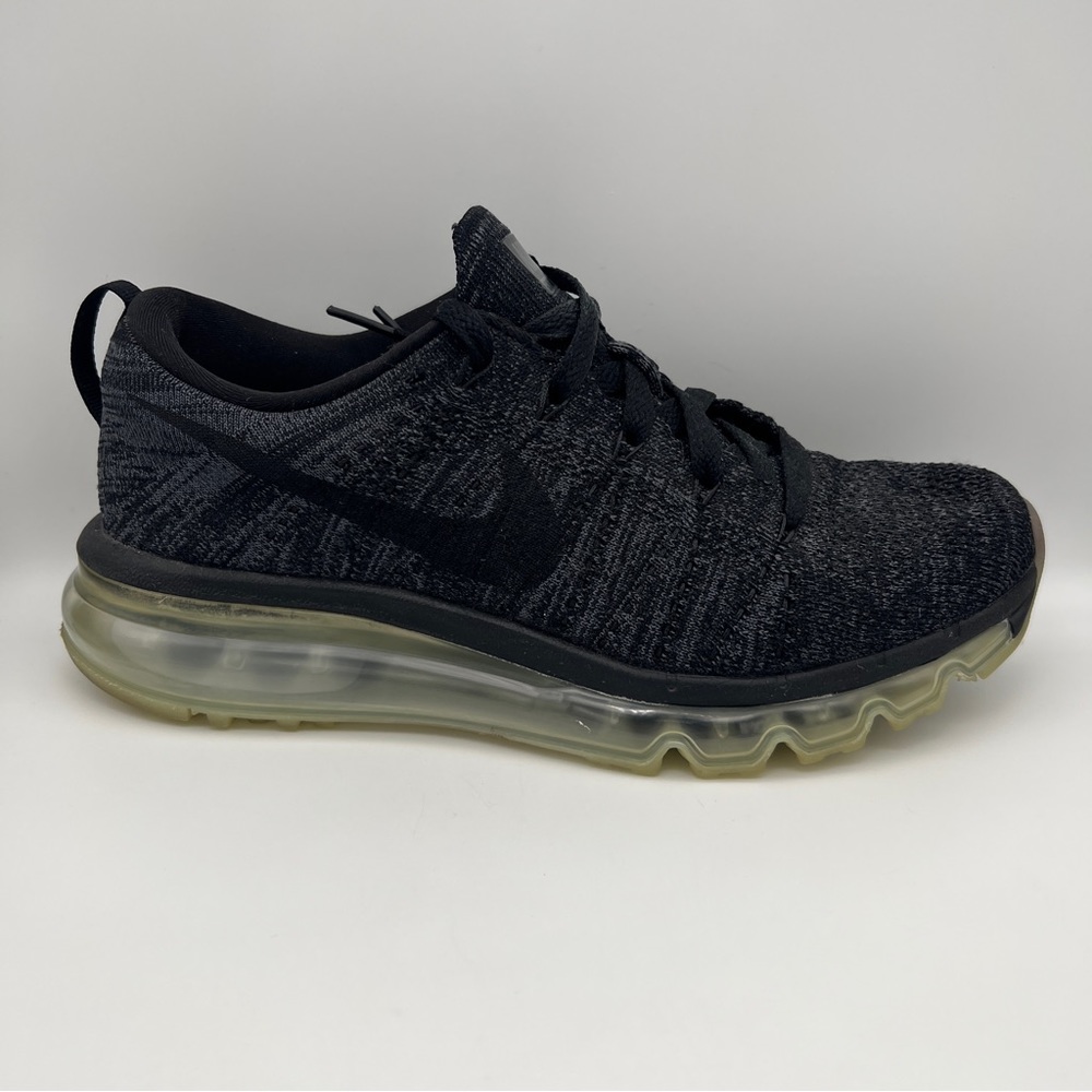 NIKE FlyKnit Max - Anthracite Black/Gray - 620659-010 - Sz 7 - Picture 3 of 11